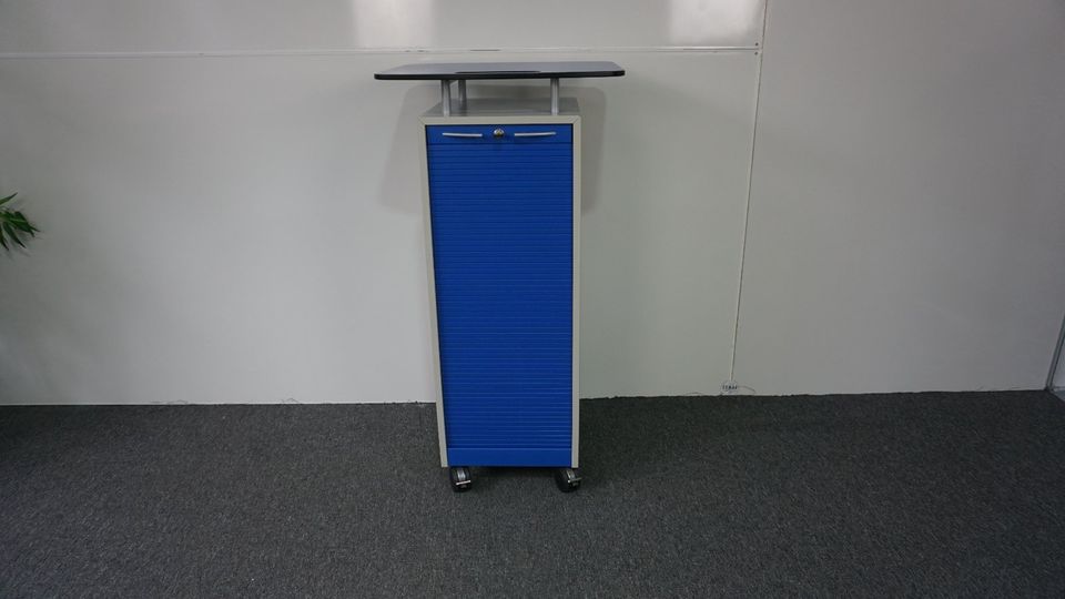 König+Neurath Caddy rollbar Lichtgrau/Blau Schrank in Langen (Hessen)