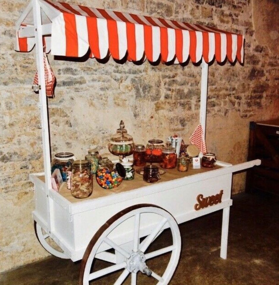 Candybar Candywagen Naschwagen  mieten leihen Stuhl Stühle in Sommerhausen Main