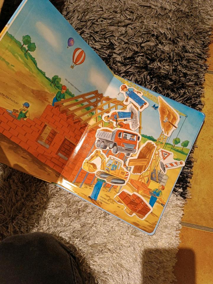 Magnetbuch Auf der Baustelle Spiel Spaß Magnet Junge Bagger in Bielefeld