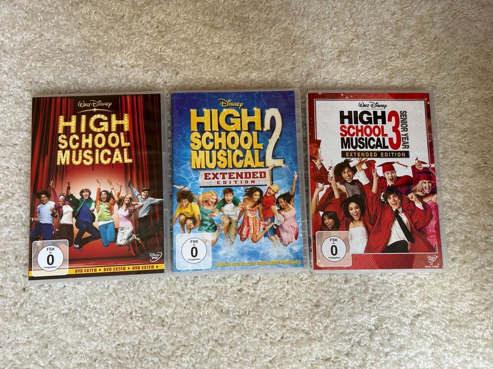 High School Musical 1-3 DVD‘s in Barntrup