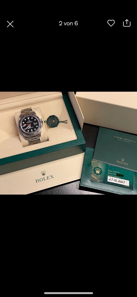 Rolex Explorer II 226570 Full Set Wempe Berlin 2023 Ungetragen in Berlin