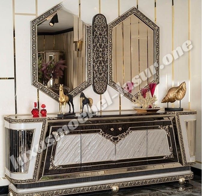 Esszimmer Designer Luxus Möbel Tisch Stuhl Vitrine Kommode in Essen
