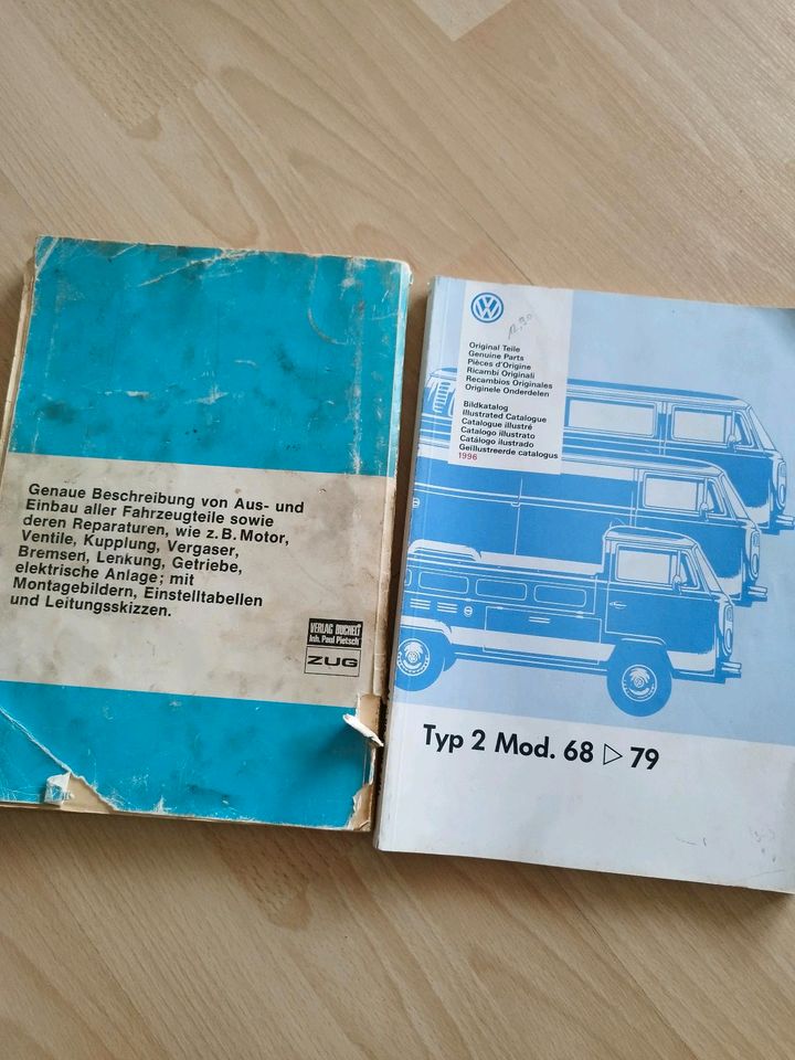 VW Bulli T2 Reparatur Anleitung / Original Ersatz-Teile Katalog in Detmold