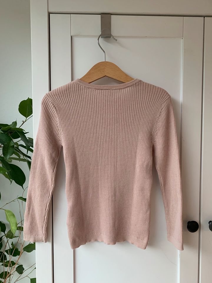 Wollpullover Woll Pullover 100% wolle rosa rosé 104 in Nagold