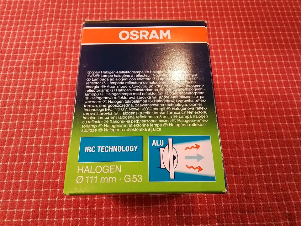 Stückpreis Osram Halospot 111 ES 48837 WFL 65W 12V 45° G53 Neu in Lüdenscheid