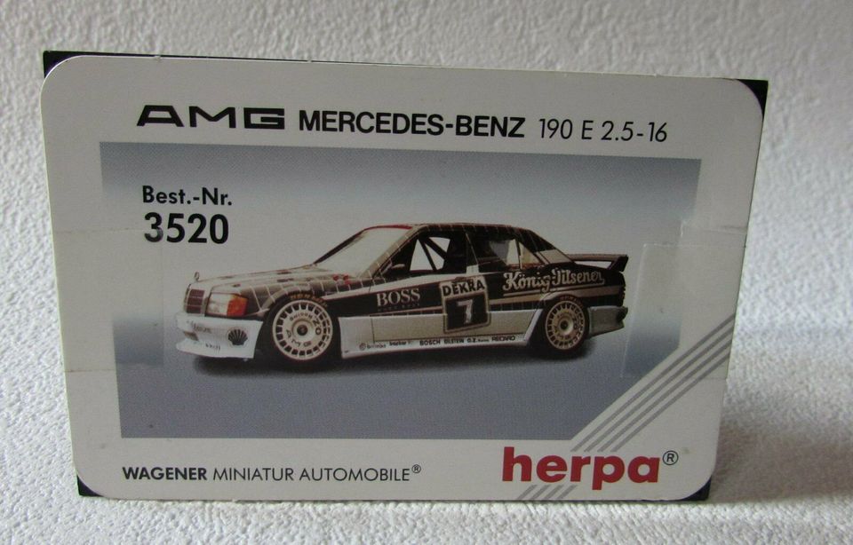 Herpa 3520 AMG Mercedes-Benz 190E 2.5-16 Evolution Klaus Ludwig in Berlin