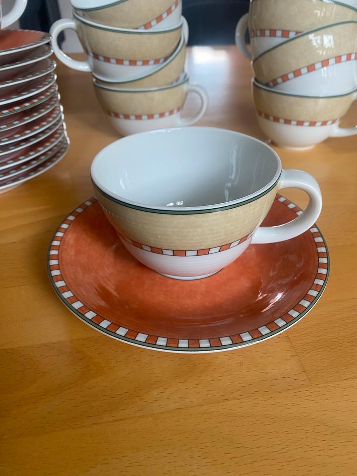 Villeroy & Boch Gallo Design Tassen und Unterteller Kaffeegedeck in Graben-Neudorf