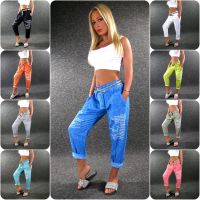 ♥ Sommerhose Pumphose Stoffhose S M L XL Leinen-Mix Lieblingshose Berlin - Marzahn Vorschau