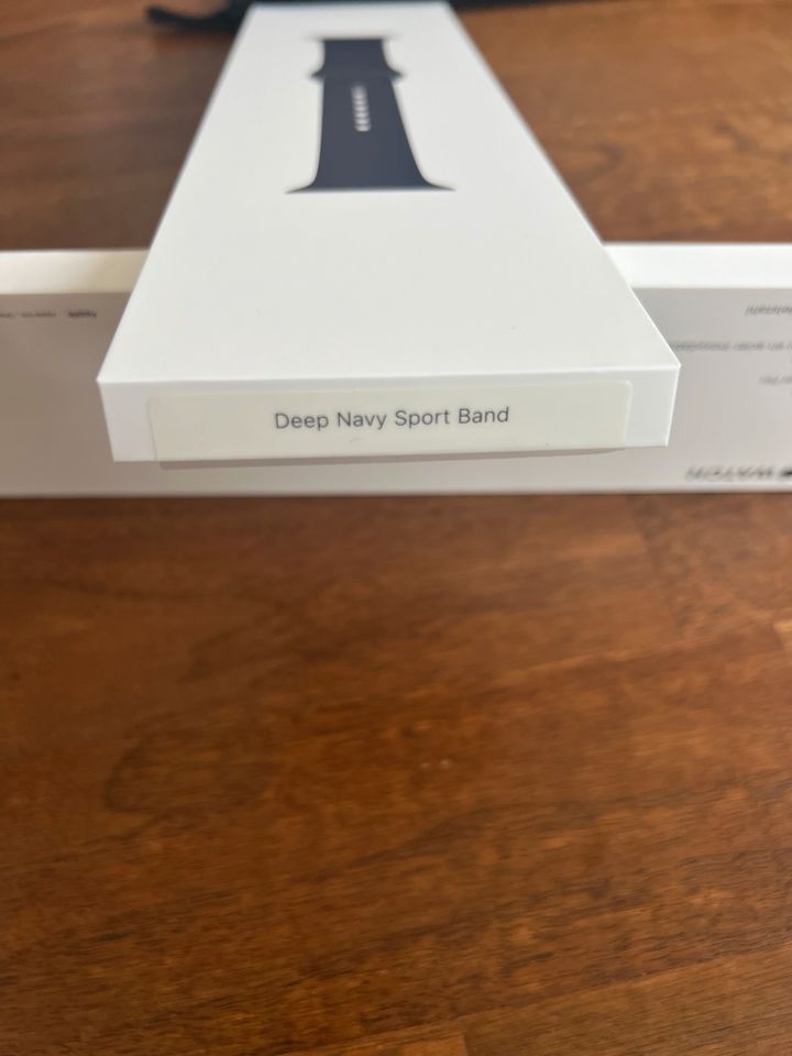 Original Apple Watch Armband Sport Band 40mm Deep Navy Sport in Mainz