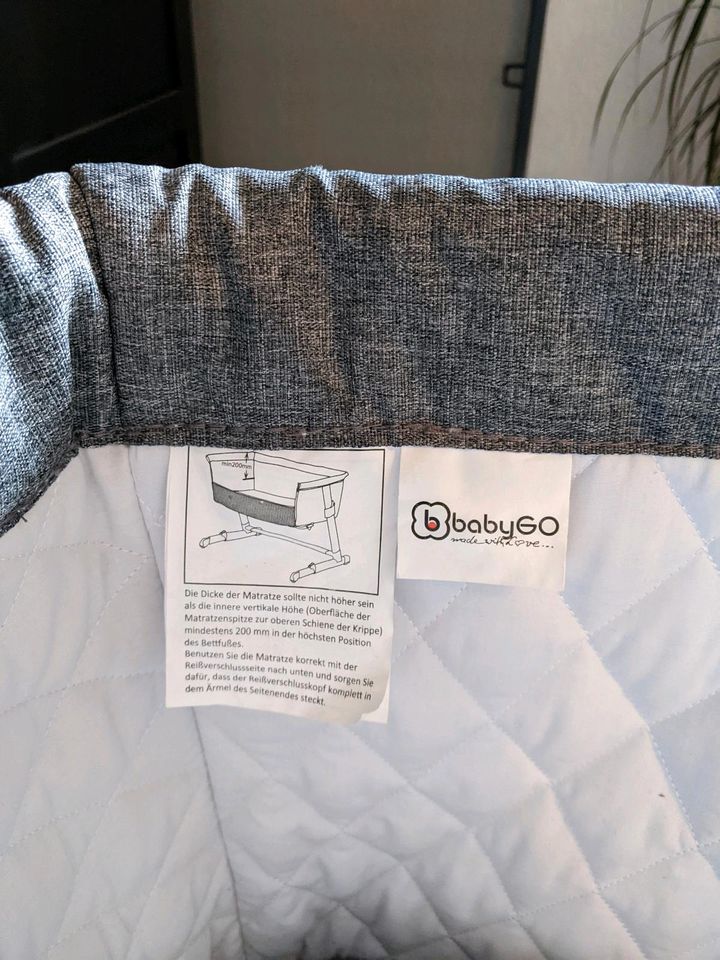 REDUZIERT: Beistellbett von Babygo, Modell "Together grey" in Saarbrücken