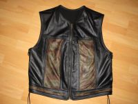 Leder Weste Biker Kutte schwarz/tarn  Harley Honda Chopper Gr. XL Berlin - Reinickendorf Vorschau