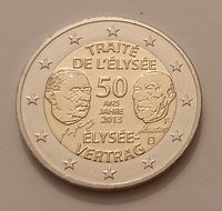 2€ Sondermünze Deutschland 2013 "Elysee-Vertrag" Nordrhein-Westfalen - Hamm Vorschau