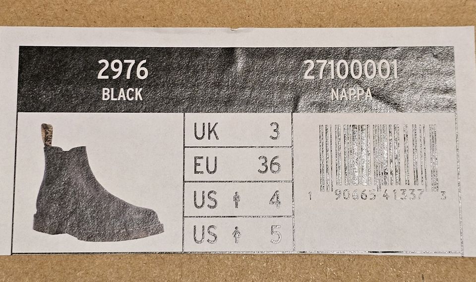 NEU Dr. Martens 2976 Chelsea Boots Leder Gr. 36 schwarz in Marksuhl