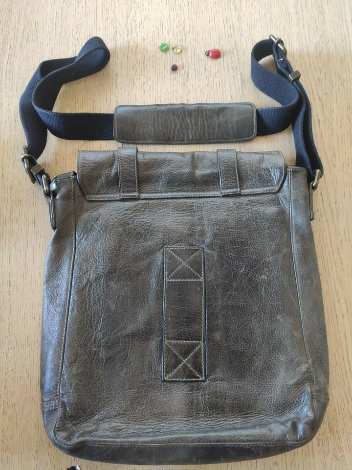 Belstaff Messenger bag 553 Coloniale MALENOTTI grey-brown vintage in Aerzen