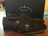 Prada Double Monk Halbschuhe Oxford braun 44 München - Moosach Vorschau