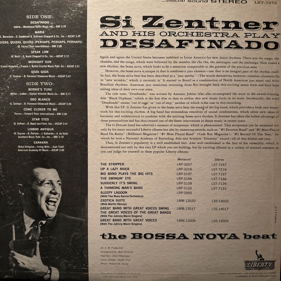 Si Zentner and his Orchestra - Desafinado - Schallplatte in Linden