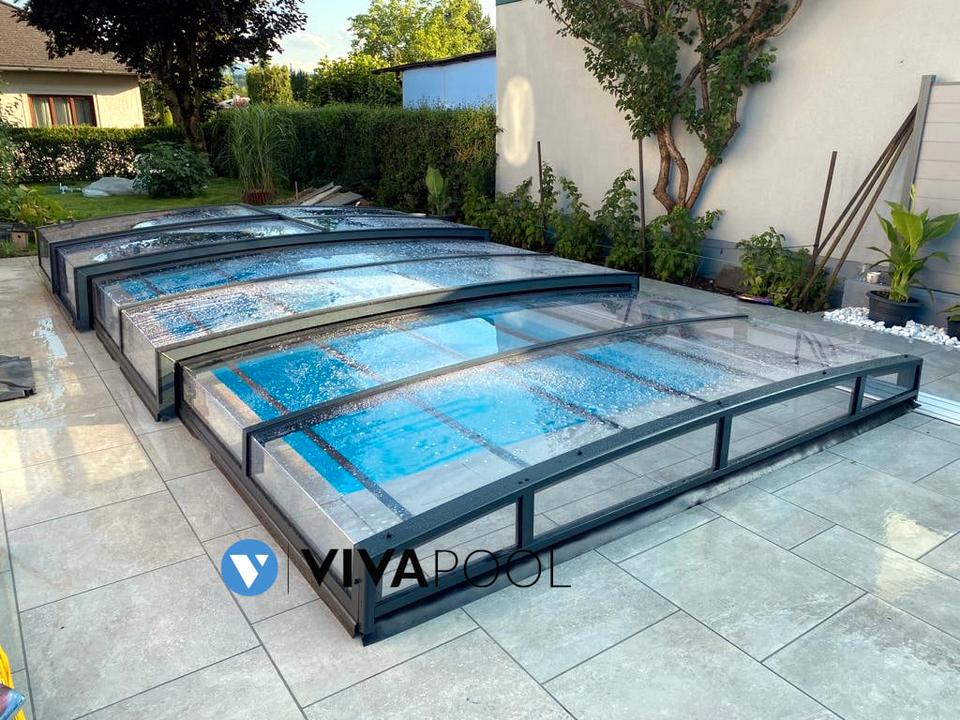 Poolüberdachung Abdeckung Pool 655x350cm Schiebehalle PRESTIGE in Frankfurt (Oder)