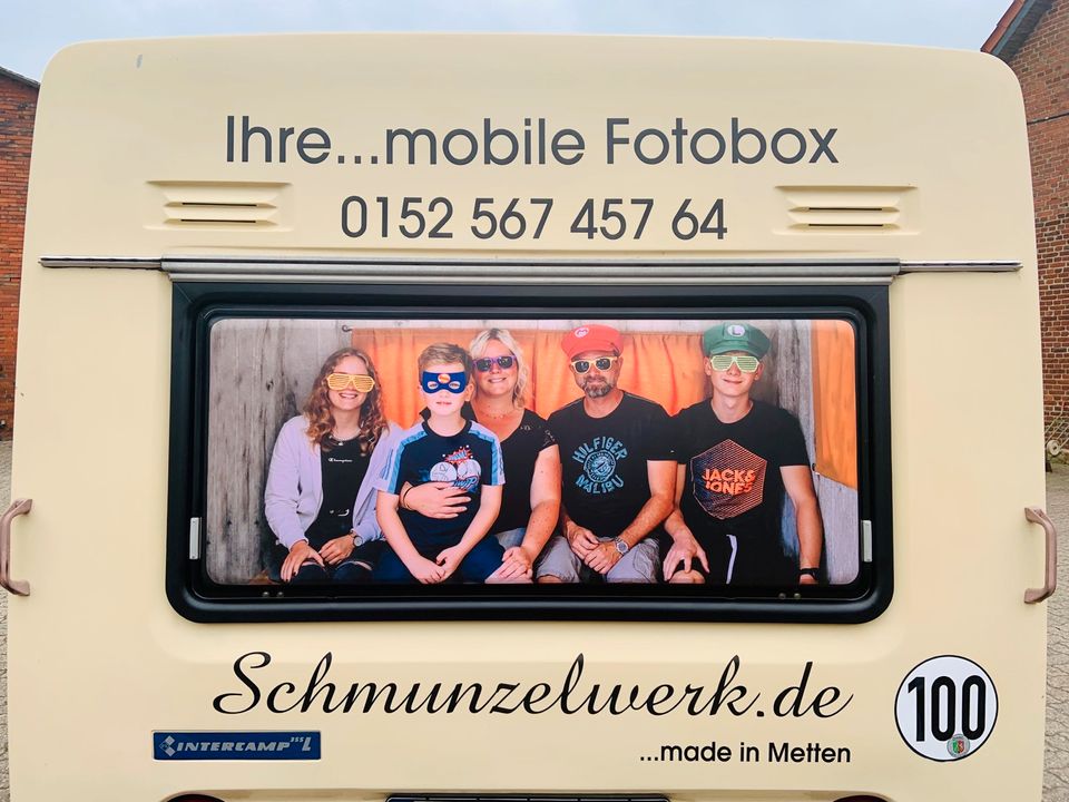 Fotobox , mobile Fotobox im Wohnwagen, PhotoBooth zum mieten in Westerkappeln