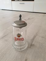 Bierkrug aus Glas mit Zinndeckel Niedersachsen - Weyhe Vorschau