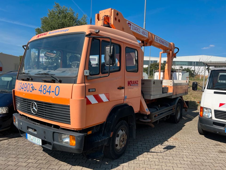 Steiger Ruthmann T 145 auf Mercedes 811 DoKa in Coswig (Anhalt)