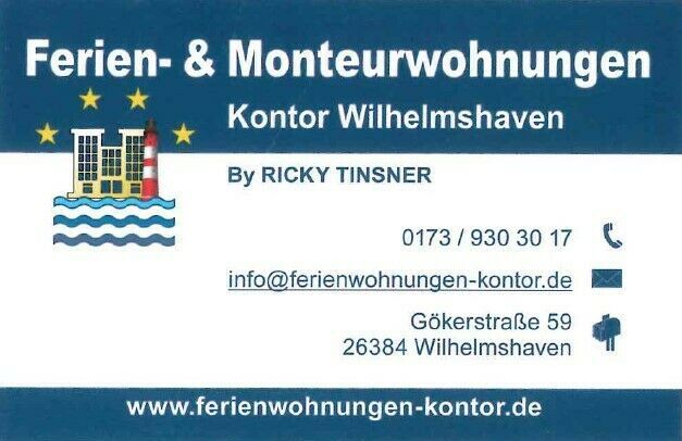 Nahgelegende Ferien/Monteurunterkunft/ Monteurzimmer zum Südstrand WHV Ruhrstraße WHG 5 in Wilhelmshaven