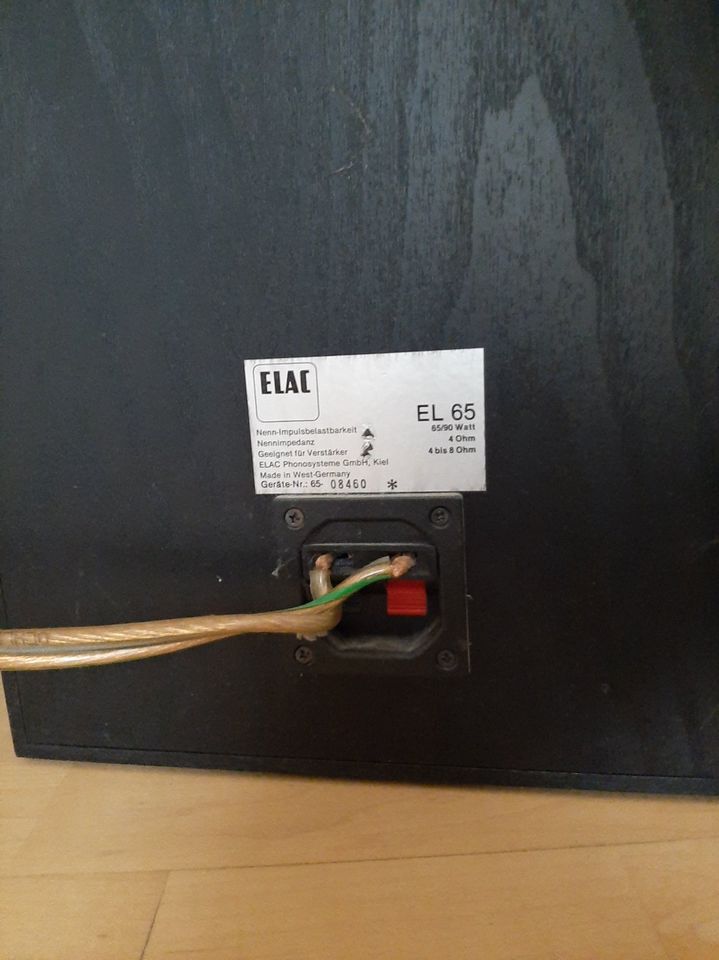 Hochwertige ELAC-Boxen EL 65, 65/90 Watt in Schwaikheim