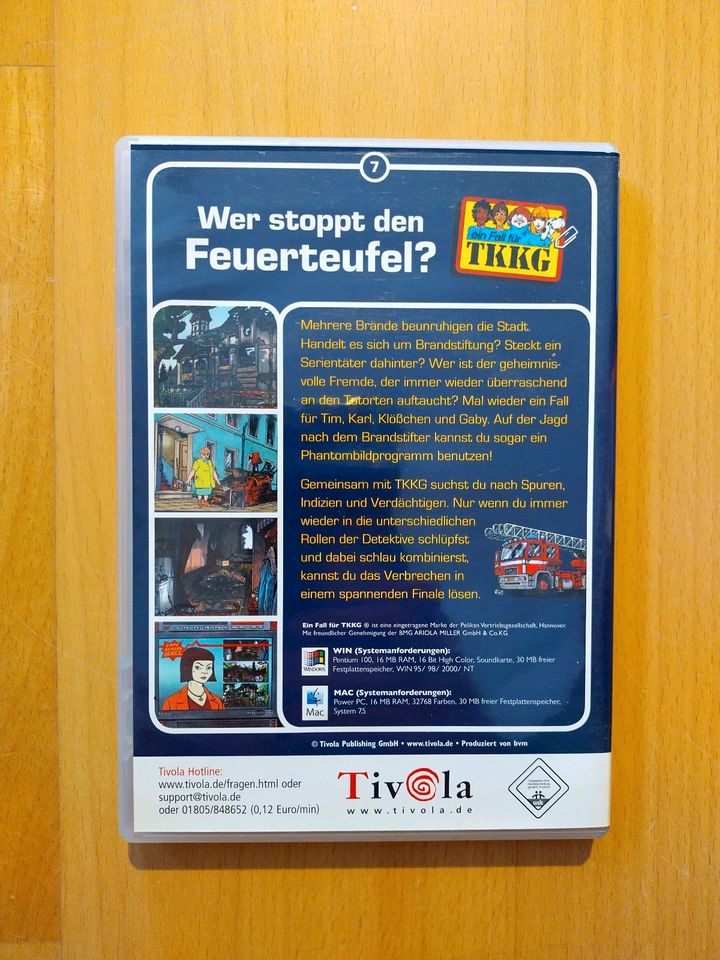 TKKG - Wer stoppt den Feuerteufel? . PC CD-ROM. Neu in Neustadt an der Weinstraße