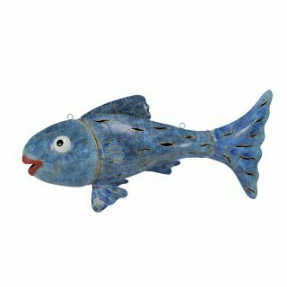 Fisch blau Deko Metall Maritim 110 cm FREI HAUS in Herten