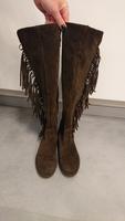 Damenstiefel, Wildlederstiefel mit Fransen, braun, Tamaris,Gr. 36 Hessen - Wölfersheim Vorschau