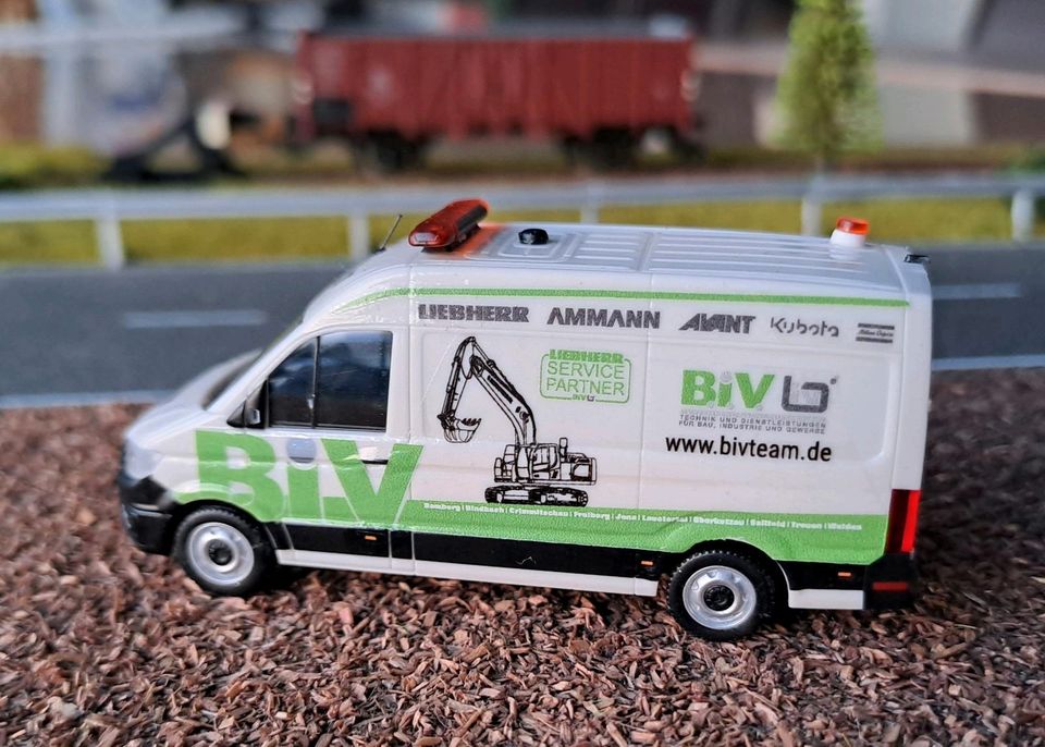 Herpa vw Crafter/Sprinter BiV Vermietung Umbau/Eigenbau Liebherr in Hirschberg