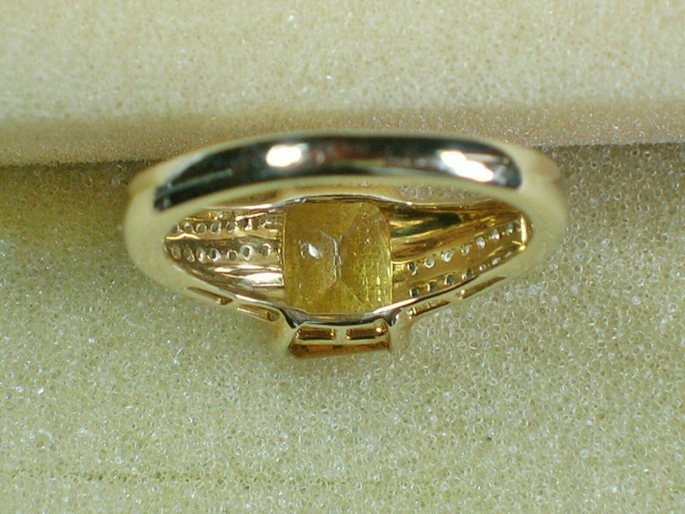 NEU: Ring Größe 18 / 56,5 375 Gold Goldberyll + Zirkon in Solingen