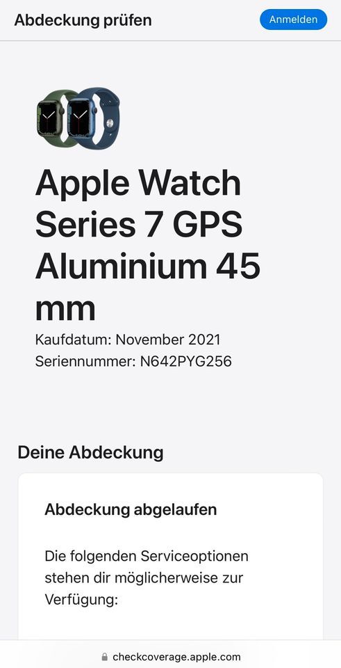 Apple Watch Series 7, 45 mm, Midnight Aluminium, GPS in Bottrop