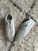 Lacoste Sneaker creme weiß 36 Wildleder und Glattleder Hessen - Rimbach Vorschau