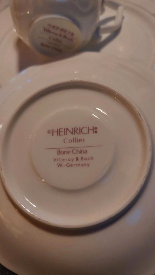 Villeroy&Boch, Heinrich Collier, Espresso Service, Bone China in Spiesheim