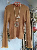 Topshop goldgelb Kuschel Pullover Rüschen 40 NEU Bayern - Baiersdorf Vorschau