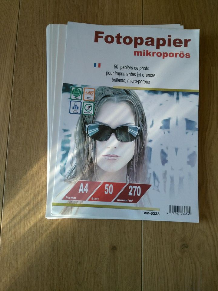 Fotopapier mikroporös A4 270 g/m2 ca.45 Blatt in Gochsheim