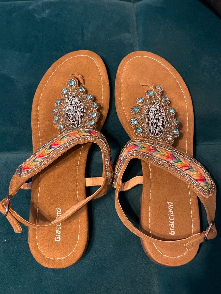 Sandalen Sandaletten Bohoo Indie 40 wie neu in Erding