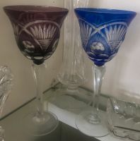 vintage 50er Jahre farbige Weinrömer Kristallglas Nürnberg (Mittelfr) - Südoststadt Vorschau