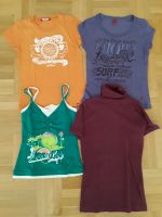 T-Shirts lila, orange, Top grün-weiß, Größe XS/S Niedersachsen - Spelle Vorschau