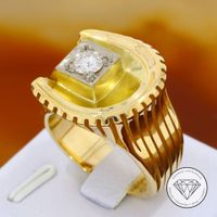 M 185379 WERT 7.150 Hufeisen Solitär Brillant Ring 585 Gold XXYY Duisburg - Hamborn Vorschau