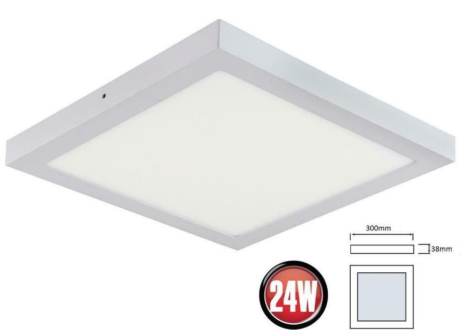 LED Deckenleuchte Deckenlampe Aufputzlampe 12W-24W Eckig + Trafo in Essen