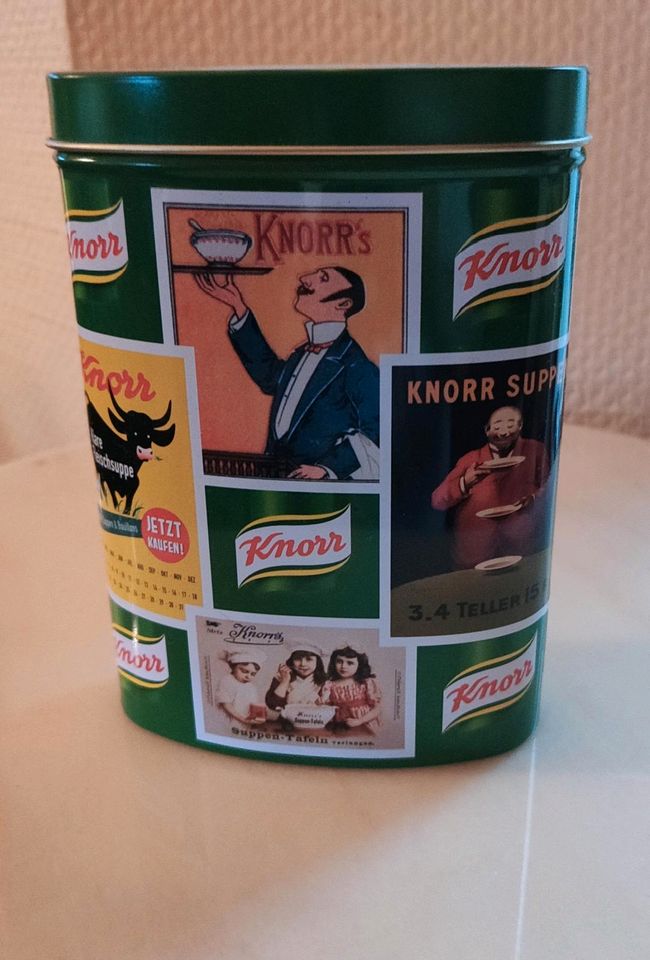 Knorr Blechdose Retro  guter Zustand dekorativ sammelwürdig in Kupferzell