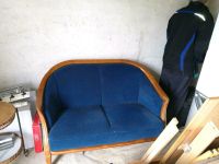 Sofa Couch Savoy Skandinavisch blau Samtbezug 2-Sitzer Güstrow - Landkreis - Krakow am See Vorschau