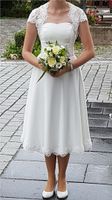 Hochzeitskleid Brautkleid Standesamt kurz schlicht Spitze 36 Bayern - Starnberg Vorschau