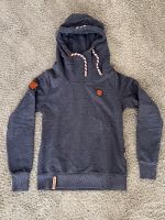 Naketano Schmierlappen Hoodie / Pullover ~ S / 36 ~ grau / blau Niedersachsen - Seelze Vorschau