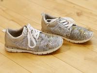 MARCO TOZZI SNEAKER SCHUHE PAILETTE GLITZER SILBER GOLD 37/38 TOP Hessen - Felsberg Vorschau