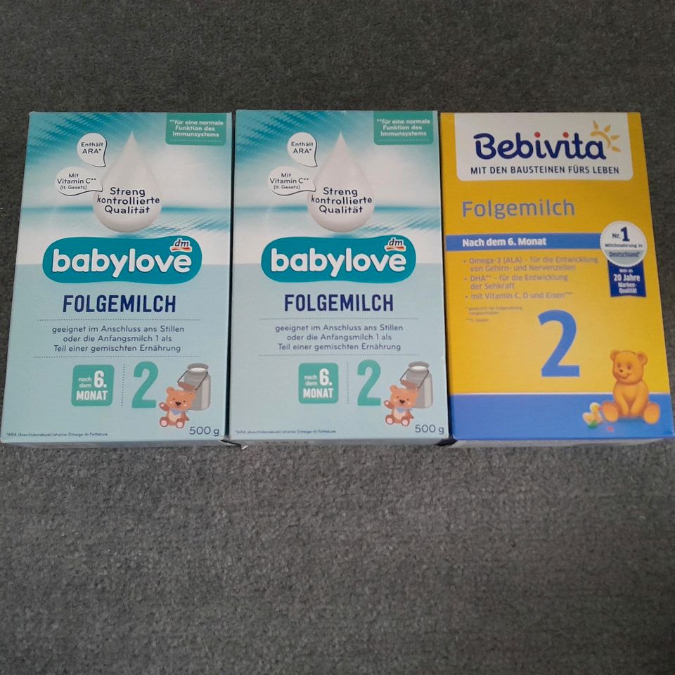 Folgemilch 2 Babymilch babylove bebivita MHD 5/25 in Dortmund