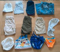 Baby Jungs Shorts Latzhose Badehose Mütze Spielhose, 74 80 Sachsen - Kubschütz Vorschau