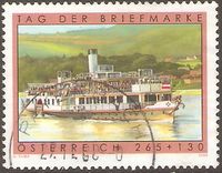 Österreich 2767 + KB Tag der Briefmarke 2008 Dampfschiff Maritim Nordrhein-Westfalen - Kamen Vorschau