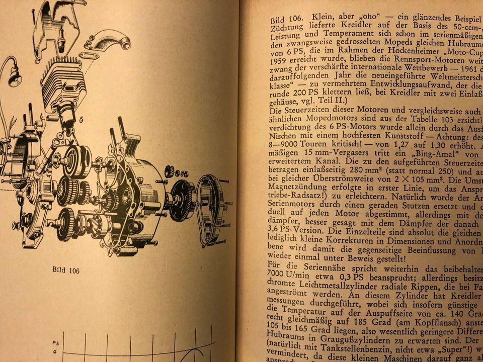 Schnelle Motoren - seziert und frisiert v. Helmut Hütten 1966 in Aachen